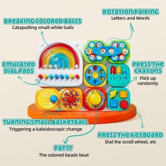 Busy Board 3.0: Multicolored Learning Activity for Toddlers 1-6 – Non-Toxic Fun