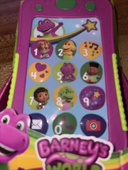Fisher-Price Barney’s World Hey Barney Phone Toy, 60+ Songs & Phrases, Ages 2+
