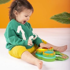 Safari Beats Educational Musical Drum Toy – Engaging Lights & Tunes 3 +