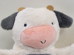 Itzy Ritzy Itzy Bitzy Mirror Sensory Tummy Time Cow Plush Toy