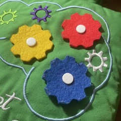 My Quiet Book Baby Toddler Soft Cloth Activity Busy Book deMoca Cognitive GREEN