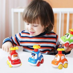 Non-Toxic Animal Car Toys – Perfect Birthday Gift for Toddlers 1-3 Old