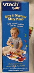 🎁 New! VTech Sing And Discover Story Piano Microphone Colors Music Song Animal
