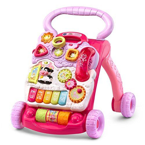 VTech Sit-to-Stand Learning Walker (Frustration Free Packaging), Pink, Pink