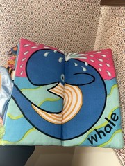 Lot Of 2 Jellycat Baby Crinkle Cloth Book Farm Tails And Sea Tails