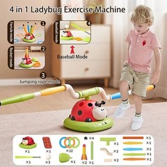 Ladybug Rope Skipping Rocket Launcher Outdoor Educational Toy
