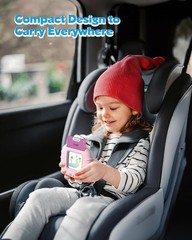 Portable Montessori Talking Flash Cards – 224 Words for Cognitive Learning, Pink