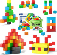 Magnetic Cube Building Blocks Set 48pcs STEM Montessori Sensory Toddler Learning