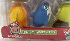 CoComelon Bath Squirter Toys, 6 Pieces – Toddlers & Kids – Ages 18 Months+