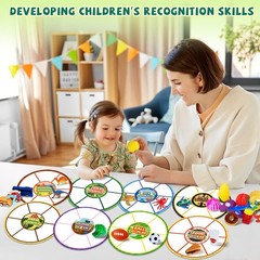 Sorting Toys for Toddlers, Farm Animals Toys Matching Games, Match Card & Sor…