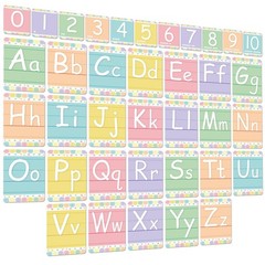 Adduster Bulletin Board Letters – ABC Alphabet Poster Classroom Decorating Se…
