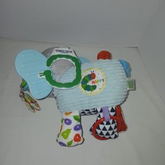 World Of Eric Carle Developmental Elephant Stroller Car Seat Toy Plush Activity