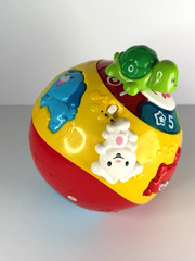 VTech Wiggle & Crawl Ball Baby Toy Lights, Sounds, Learning Ages 6-36M Tested