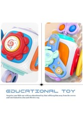 6 in 1 Busy Cube Air Plane Baby Toddler Toys Montessori Sensory Busy Travel Toy