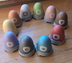 Montessori Toy Lot-Tissue Box/Stacking Blocks/Nesting Eggs/Wooden Shape Sorter
