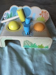 Djeco Toys Ball And Hammer Baby 12 Months Wooden Eco Baby Toy Brand From France