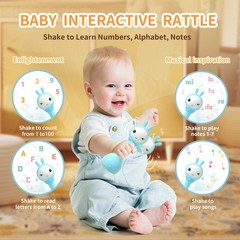 Alilo Yoyo Talking Bunny Baby Singing Musical Rattle Mimicking Toys Repeats