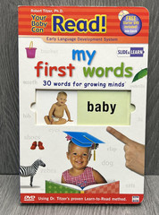Your Baby Can Read My First Words Slide Book DVD Early Language Learning System