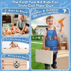 Kids Tool Set with Drill, Educational Montessori Toys for 3 Old Boys 44 Pcs …