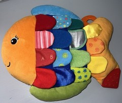 Melissa & Doug K’s Kids Plush FLIP FISH Baby Sensory Learning Toy Crinkle Tags