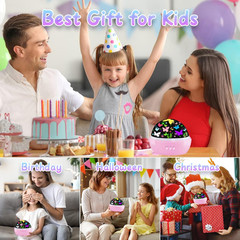 Butterfly Decorations Toddler Toys for 3-8 Year Old Girls, 16 Colors Star Projec
