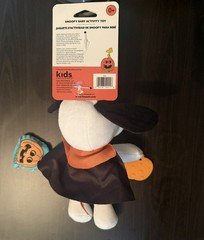 Peanuts Snoopy Vampire Pumpkin Halloween Stroller Clip Activity Baby Toy