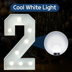 Marquee Numbers 3 Feet Tall Big Light Up Numbers 2nd 21st 26th Birthday Decor…
