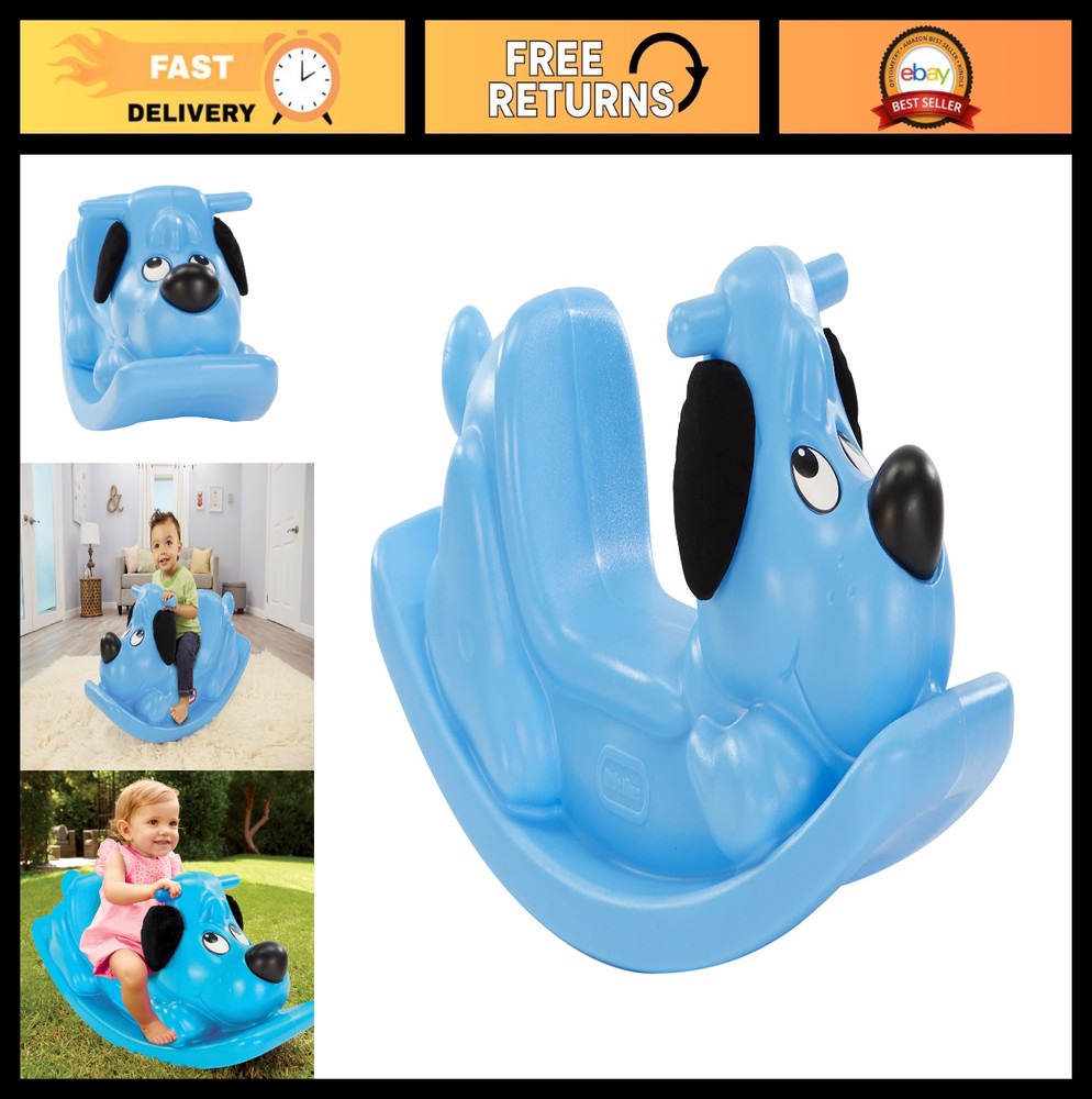 Rocking Puppy Toy – Blue, Interactive Plush Dog, Fun for Toddlers & Kids
