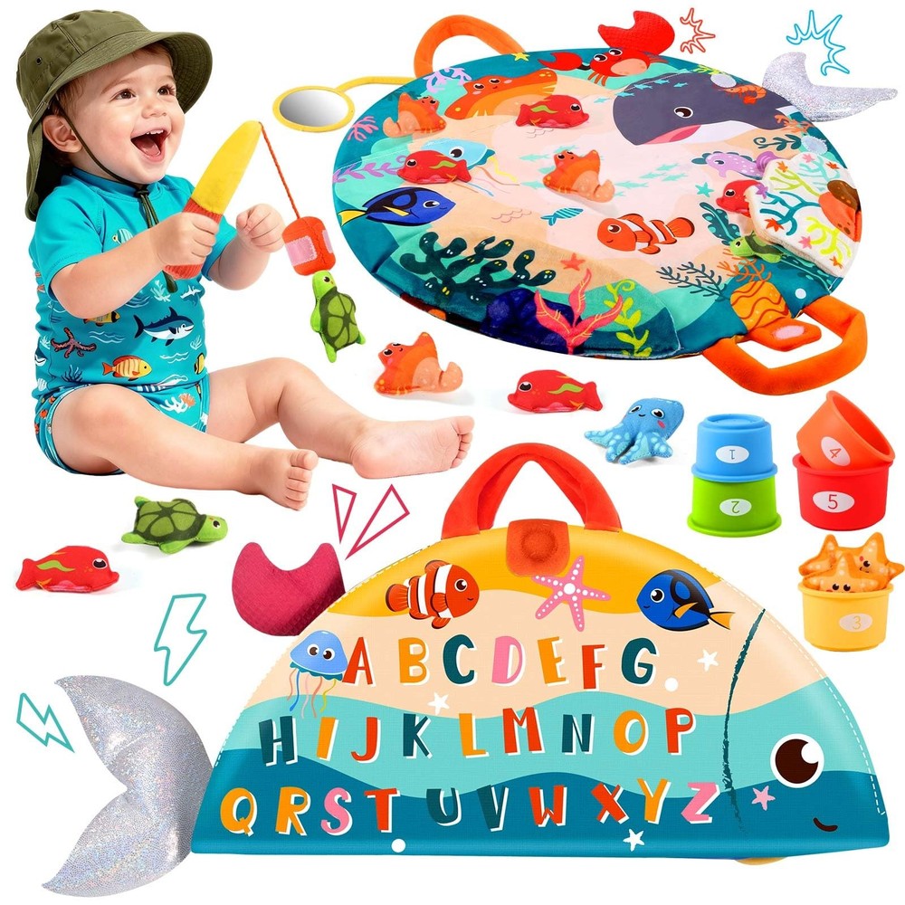 FREYBLI Montessori Toys for 1 Year Old Boy Girl Birthday Gift – Cloth Toddler…
