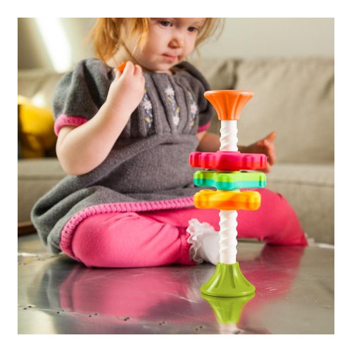 Fat Brain Toys MINI SPINNY Baby Developmental Spinning Turning Colorful Toy