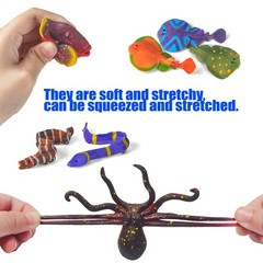 12 Pack Color Changing Sea Animal Toys,Change Ocean Animals Small