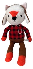 SPARK CREATE IMAGINE NURSERY HOLIDAY BABY TOY RED FOX WINTER EAR MUFF HAT