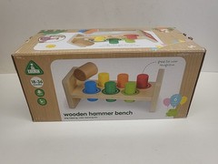 Early Learning Centre Early Learning Wooden Hammer Bench 18mo+ Multi-Color