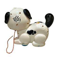 VTech Pull and Sing Dalmatian Puppy Dog Infant Toy 6-36M Clean! WORKS! SEE VIDEO