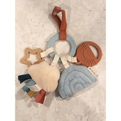 Itzy Ritzy Bitzy Bespoke Activity Gym Toy Rainbow Cloud Sun Teether Earth Tones