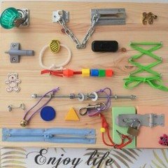 Montessori Toys Busy Board Activity desk Game Board Toddler Toys Travel toy