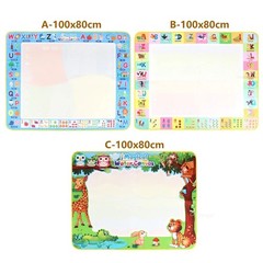 100x80CM Magic Water Drawing Mat with Reusable Magic Pens Doodle Montessori Pain