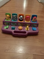 Vintage 1995 Playskool Poppin Pals Pop-Up Jungle Zoo Animals Baby Toddler Toy