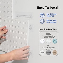 Keepo Pegboard Combination Kit, Pegboards and Accessories Modular Hanging for…