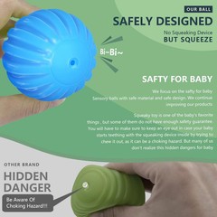 Sensory Balls for Baby Sensory Baby Toys 6 to 12 Months for Toddlers 1-3, Bri…