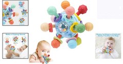 Colorful Multi-Sensory Teething Toy for Babies – 0-12 – Hand Wash Only