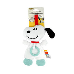 Color White Peanuts-Snoopy Blanky w/ Crinkle Teether