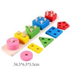 Children’s Alphabet Puzzle Montessori Wooden for Toys 3D Educational Kids Toys