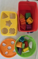 Fisher-Price Shape Sorter Toy Lot w/ Blocks Toddler Learning Developmental Toys