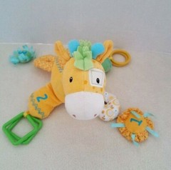 Baby Gund Plush Yellow 8″ Tall Hopscotch Giraffe Rolly Polly Chime And More