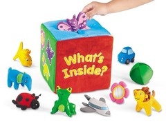 Whats Inside Soft Feely Box Sensory Toy Set Toddler Tactile Learning Activity