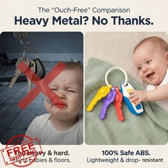 YINGZHIXING Toy Car Keys for Toddlers 1-3, Soft Silicone Baby Teething Toys w…