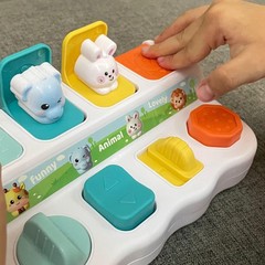 Cause-And-Effect Toys for Babies, Beige, White, Green, Yellow, Orange