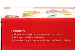 Rolimate Learning Education Shape Toy Beech Wood Caterpillar non-toxic ages 3+