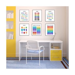 Educational Preschool Learning Posters,Alphabet ABC Posters for Toddlers Clas…
